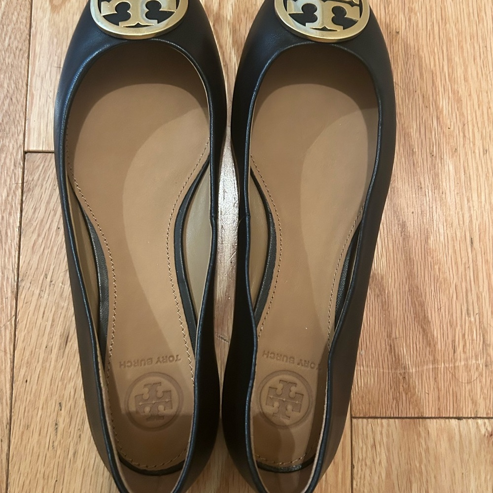 Tory Burch Black Ballet Flats